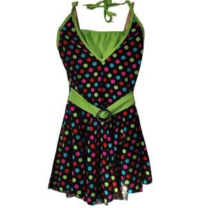 Theatricals Costumes Colorful Polka Dot Dance Dress Medium